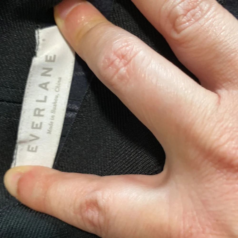 Everlane navy pinstripe pants size 8 - Picture 5 of 7